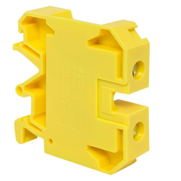 Клемма проходная винтовая JXB 10 мм2 желтая EKF