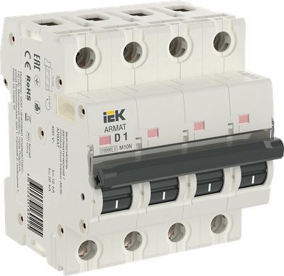 ARMAT Автоматический выключатель M10N 4P D 1А IEK