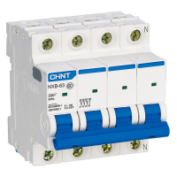 Выкл.автом.  4П  25А 4.5kA х-ка C (R) (CHINT) NB1-63H NXB-63S 