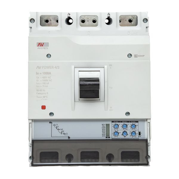 Автоматический выключатель AV POWER-4/4 1000А 100kA ETU2.0 EKF AVERES