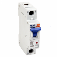 Выкл. автом. 1П  40А хар-ка С  6кА КЭАЗ OptiDin  BM63-1С40-DС-УХЛ3 (Новый) в комплекте 2 заглушки