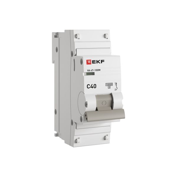 Автоматический выключатель ВА 47-100M 1P 40А (C) 10kA без теплового расцепителя EKF PROXIMA