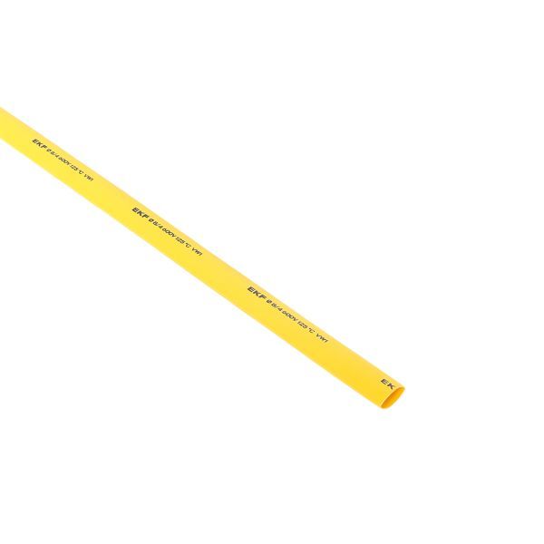 Термоусаживаемая трубка ТУТ нг 8/4 желтая в отрезках по 1м EKF PROxima
