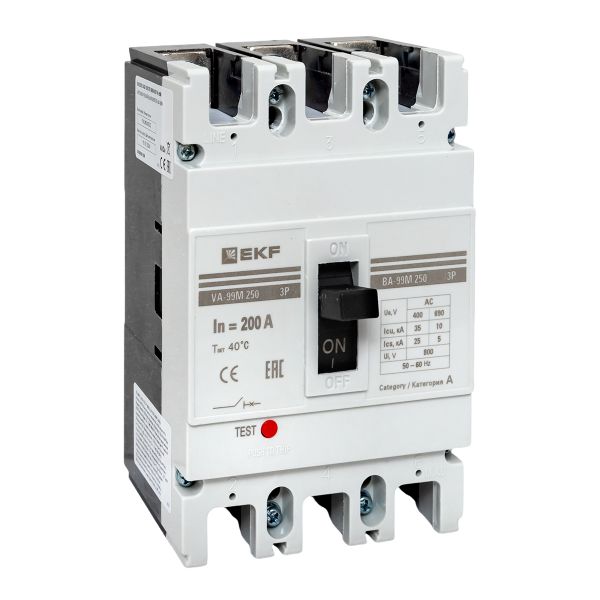 Выключатель автоматический ВА-99М 250/200А 3P 35кА EKF