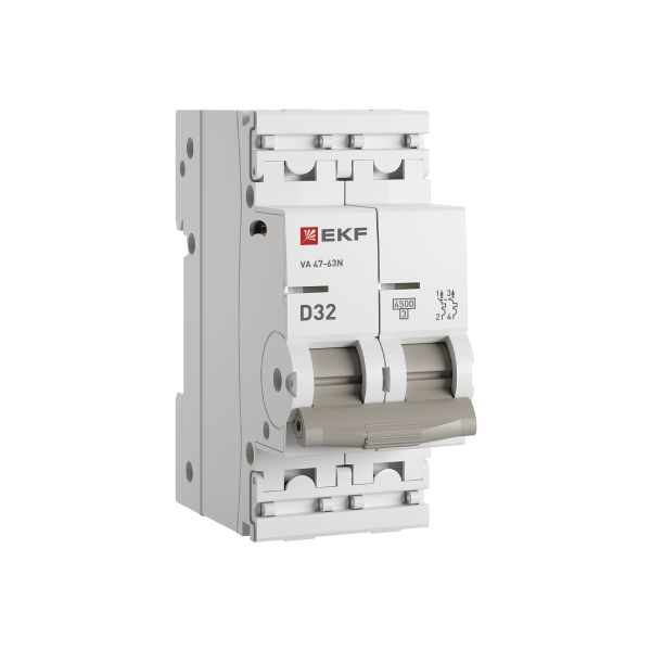 Автоматический выключатель ВА 47-63N 2P 32А (D) 4,5 кА PROXIMA EKF