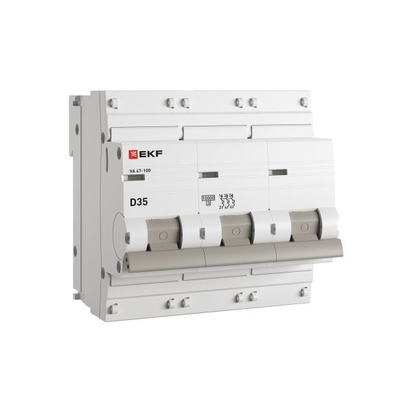 Автоматический выключатель ВА 47-100 3P 35А (D) 10kA PROXIMA EKF