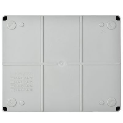 Коробка распаячная КМ41271 для открытой проводки безгалогенная (HF) 240х195х90мм IP44 5 вводов серая IEK