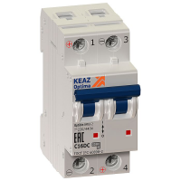 Выключатель автоматический модульный OptiDin BM63-2K3-DC-УХЛ3 (Новый)