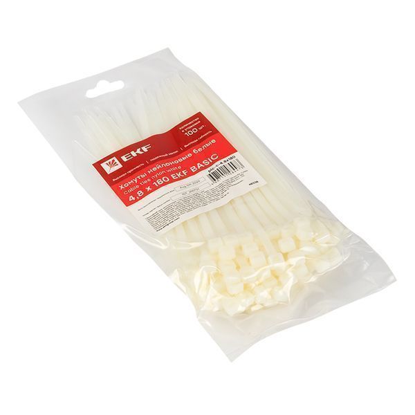 Хомут нейлоновый (4,8x180) (100шт.) EKF Basic