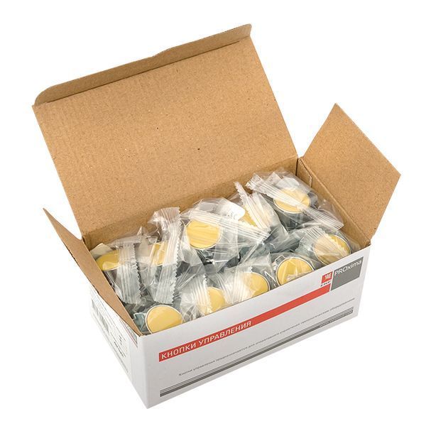 Кнопка BA51 желтая NO EKF PROxima