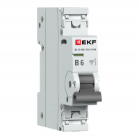 Автоматический выключатель ВА 47-63N 1P 6А (В) 4,5 кА PROXIMA EKF