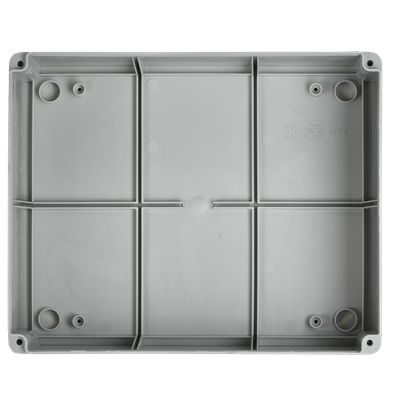 Коробка распаячная КМ41271 для открытой проводки безгалогенная (HF) 240х195х90мм IP44 5 вводов серая IEK