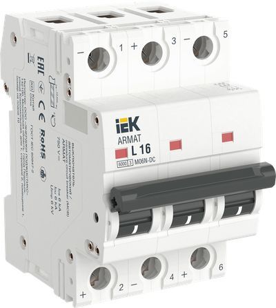 ARMAT Автоматический выключатель M06N-DC 3P L 16А IEK