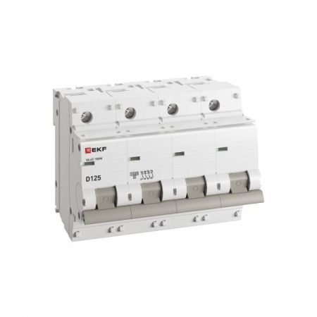 Автоматический выключатель ВА 47-100M 4P 125А (D) 10kA без теплового расцепителя EKF PROXIMA