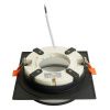 Светильник встраиваемый Feron DL701 потолочный GX70 черный квадрат 51096
