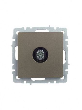 BRITE Розетка TV оконечная РТВ11-0-БрШ шампань IEK