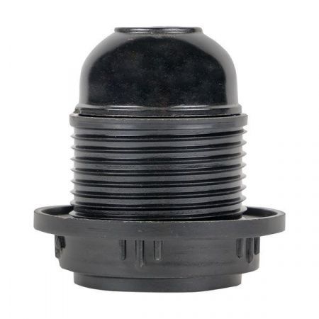 Патрон карболитовый с кольцом Е27 черн. EKF