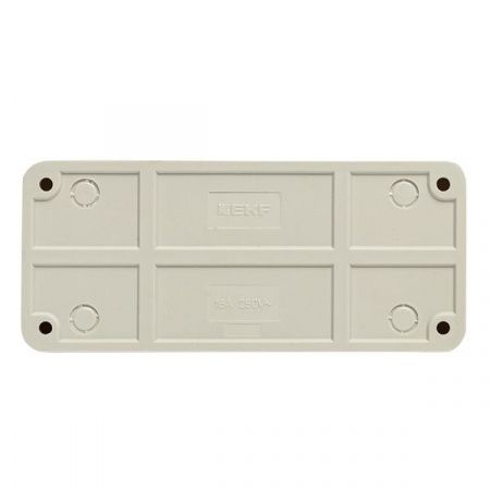 Рим Розетка 3-местная 10А без заземления белая EKF