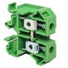 Клемма проходная винтовая JXB 10 мм2 зеленая EKF