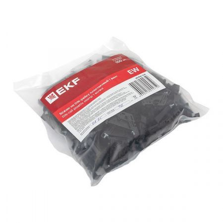 Зажим на DIN-рейку пластиковый 1 винт EW EKF PROxima