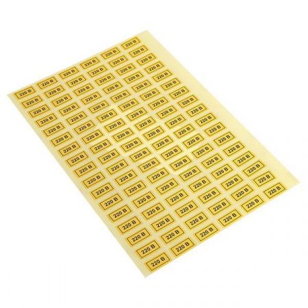 Наклейка "220В" (10x15) EKF PROxima