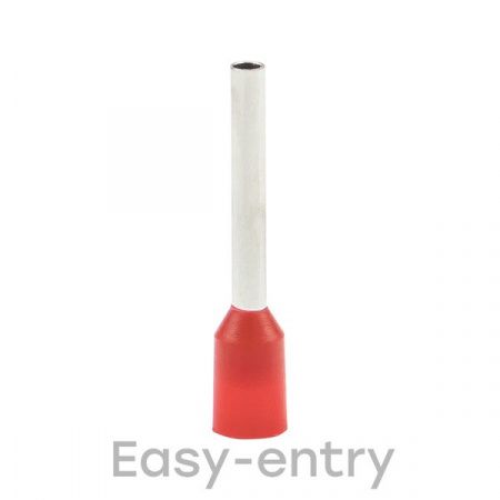 Наконечник штыревой втулочный изолированный НШвИ 1,0-8 (50шт.) EKF