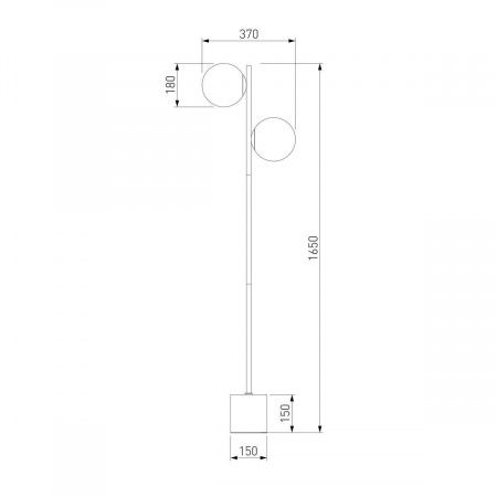 Торшер Eurosvet Marbella 01158/2 латунь