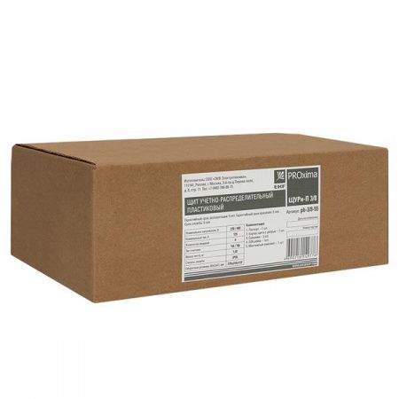 Щит учетно-распред. навесной пластик ЩУРн-П 3/8 (379x216x113) IP55 EKF PROxima