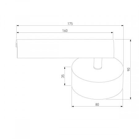 Светодиодный спот Eurosvet Tint 20126/1 LED черный жемчуг