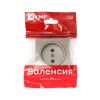 Валенсия лицевая панель розетки 1-местной б/з 10 А кашемир с защ. штор. EKF PROxima