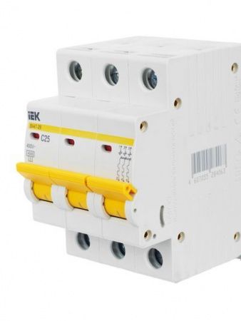 KARAT Автоматический выключатель ВА47-29 3P C 25А 4,5кА IEK