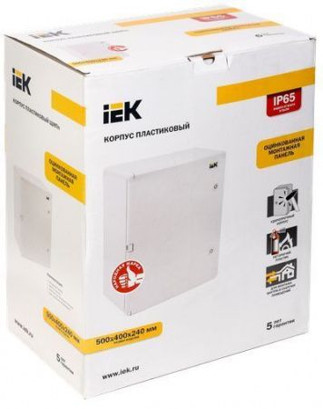 Корпус пластиковый ЩМПп 500х400х240мм УХЛ1 IP65 IEK