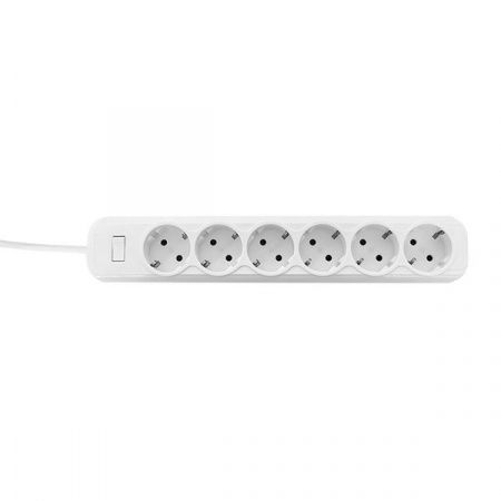 Сетевой фильтр 6*5м 16А/3,2кВт с выкл. c/з ПВС 3x1,0 Блокбастер XL EKF PROxima