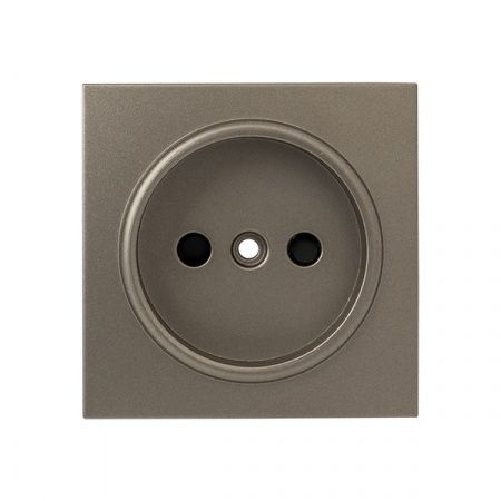 Валенсия лицевая панель розетки 1-местной б/з 10 А кашемир с защ. штор. EKF PROxima