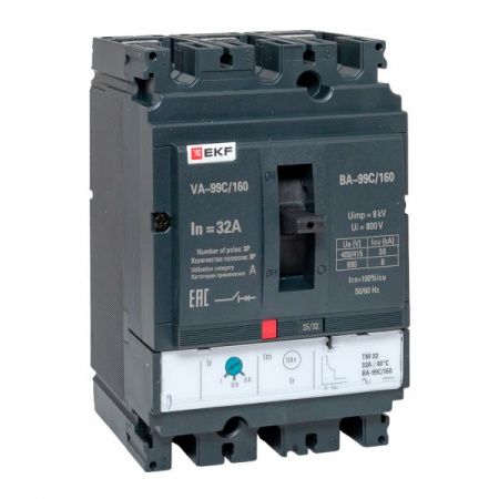 Выключатель автоматический ВА-99C 160/32А 3P 35кА EKF