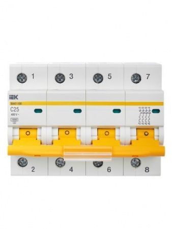 KARAT Автоматический выключатель ВА47-100 4P C 25А 10кА IEK