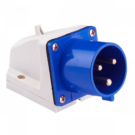 Вилка стационарная 523 2Р+РЕ 32А 220В IP44 EKF