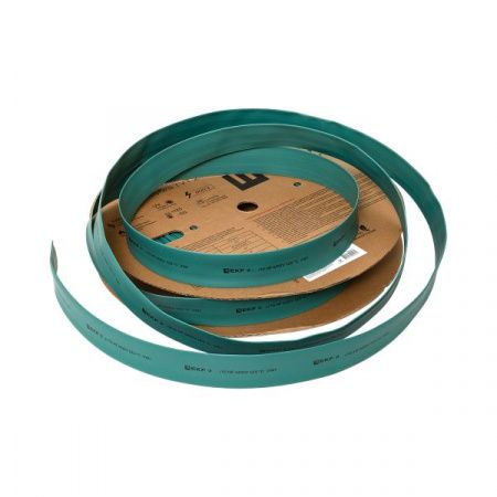 Термоусаживаемая трубка ТУТ нг 40/20 зелёная рулон EKF PROxima