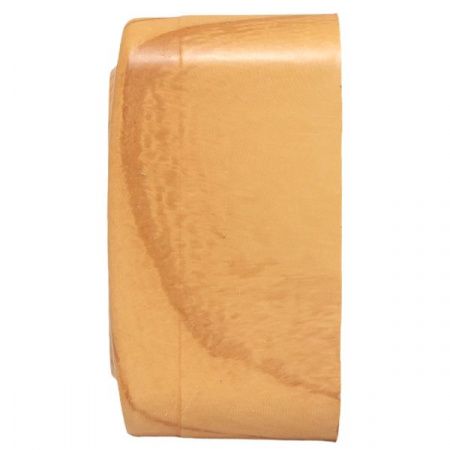 Розетка 2-местная ОП Минск 10А без заземления светлое дерево EKF