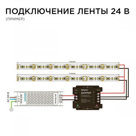 Диммер Apeyron с пультом 12/24V 04-31