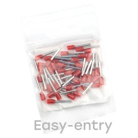 Наконечник штыревой втулочный изолированный НШвИ 1,0-8 (50шт.) EKF