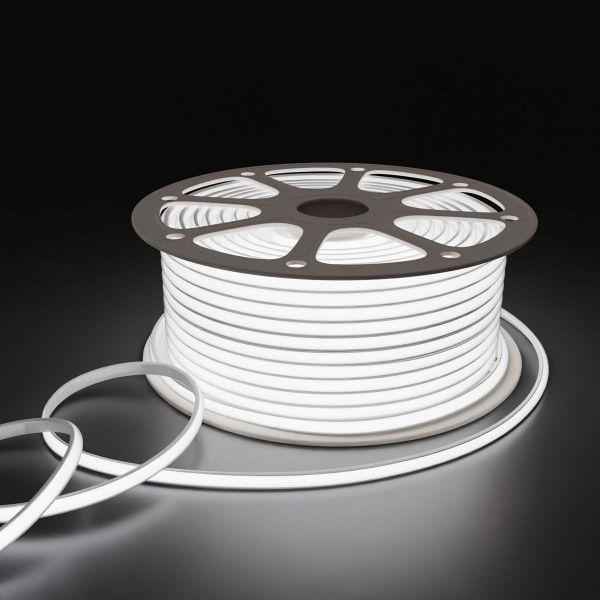 Светодиодная влагозащищенная лента Apeyron 11W/m 288LED/m COB холодный белый 50M 17-53
