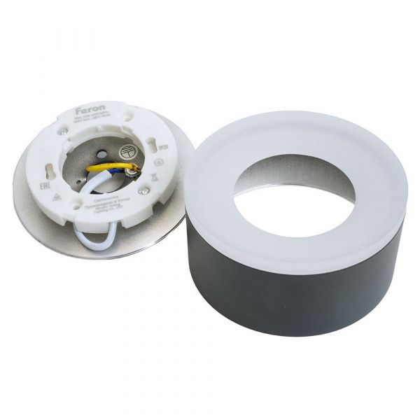 Светильник потолочный Feron HL456 12W, 230V, GX53, черный 51345